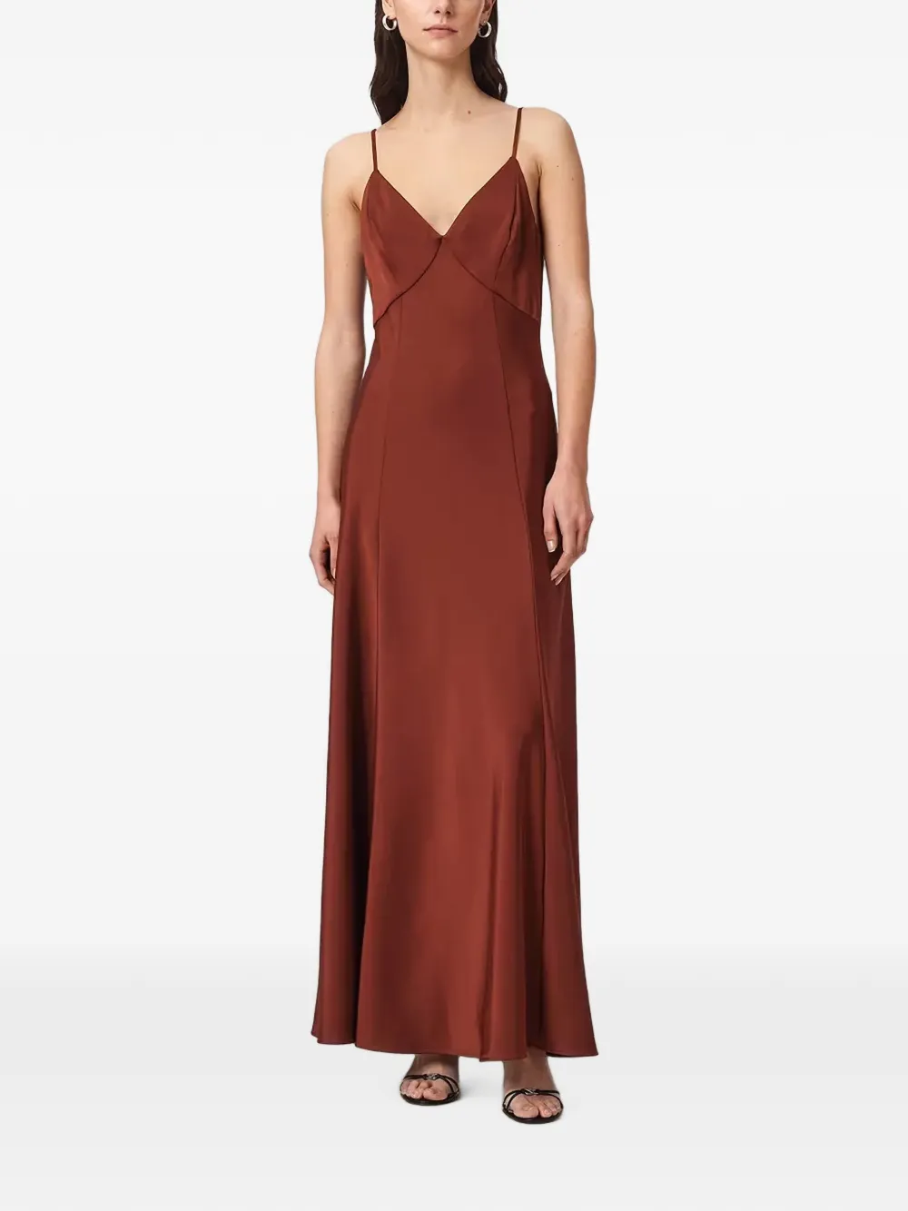 AllSaints Irina V-neck maxi dress
