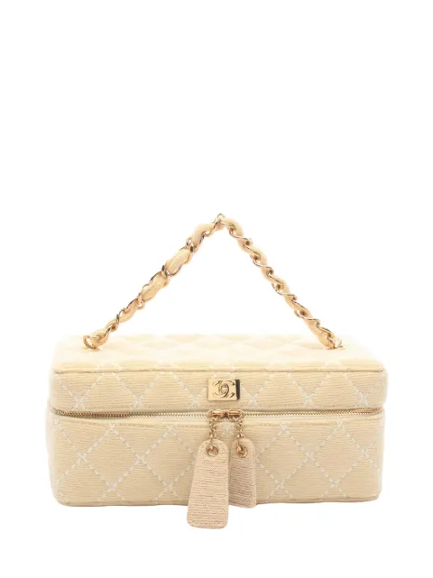 CHANEL Pre-Owned estuche de maquillaje Wild Stitch de lona 2002-2003