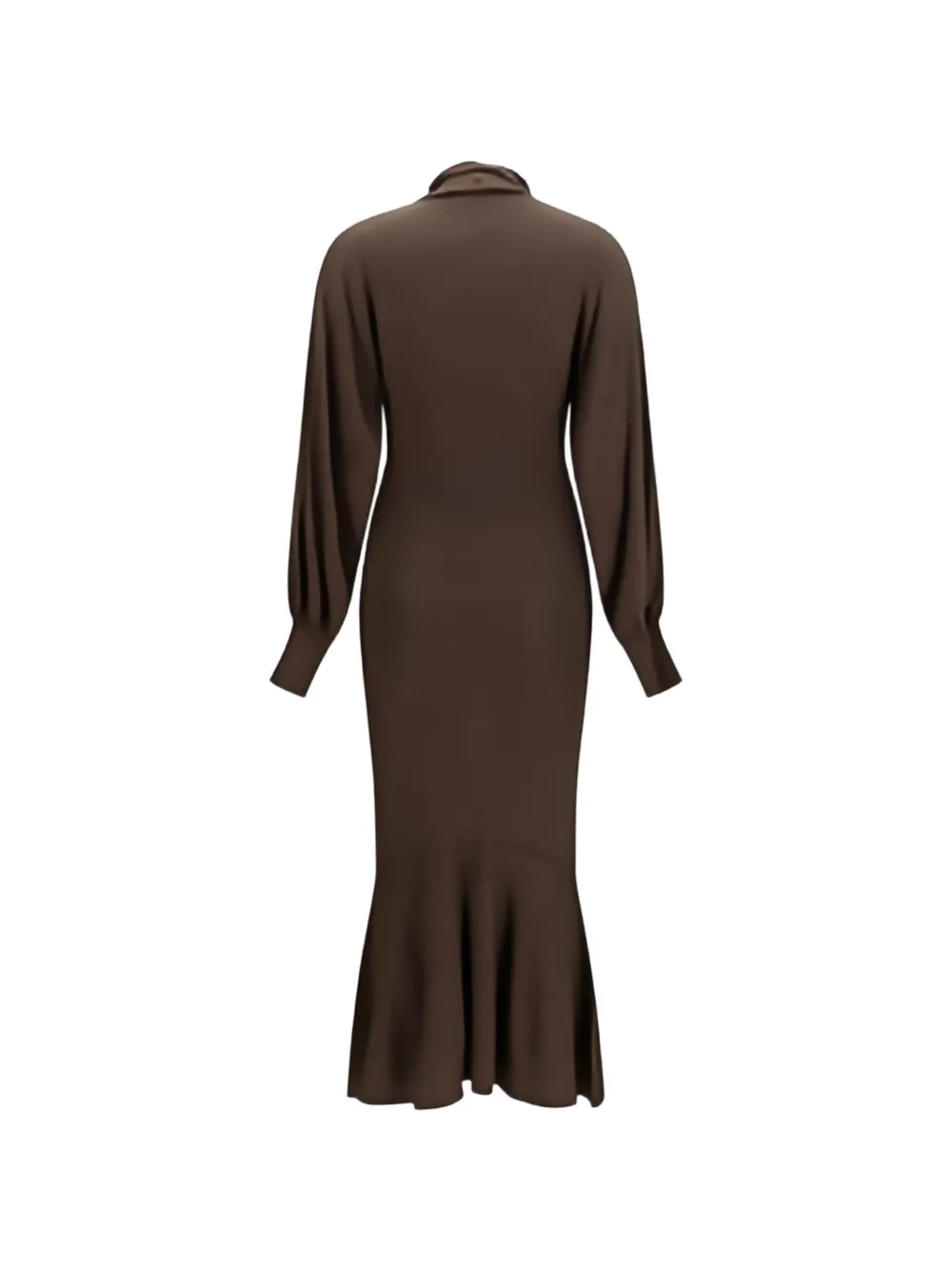 Jacquemus The Losange gebreide jurk met sjaaldetail Bruin
