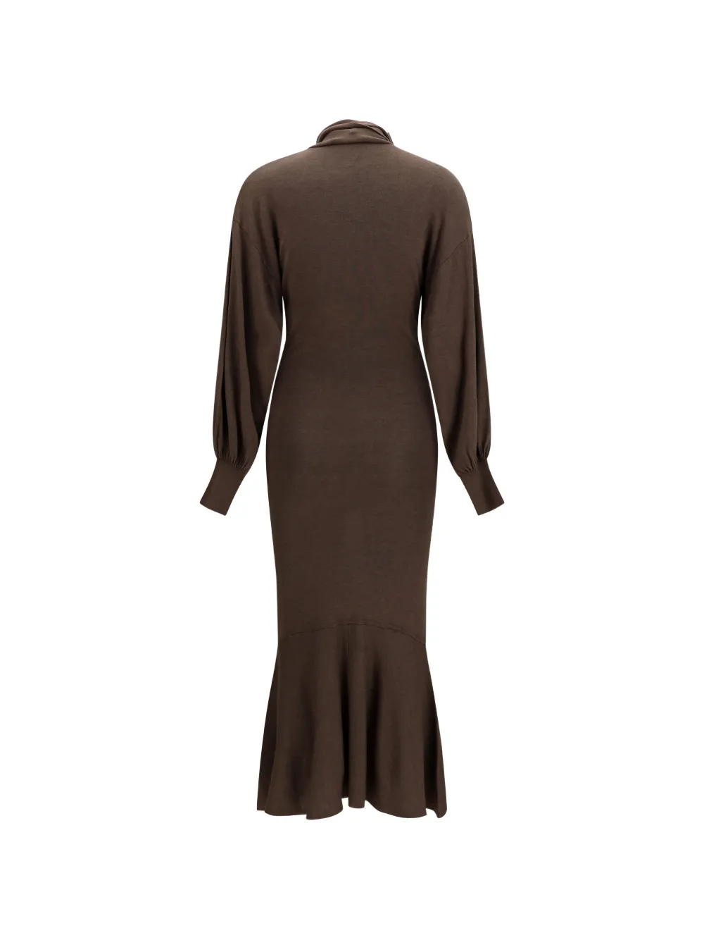 Jacquemus The Losange gebreide jurk met sjaaldetail Bruin