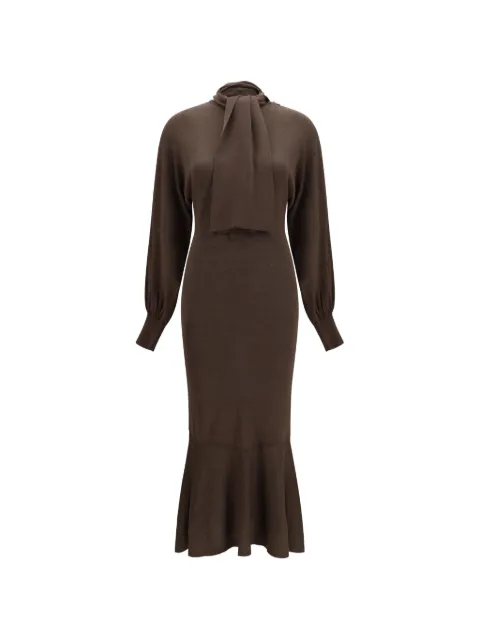 Jacquemus The Losange scarf-detail knitted dress