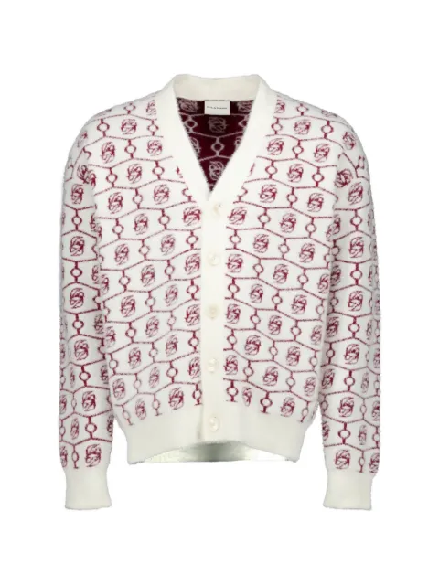 Drôle De Monsieur D Miroir monogram-jacquard cardigan