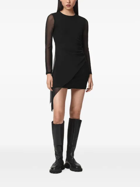 AllSaints ruched mini dress