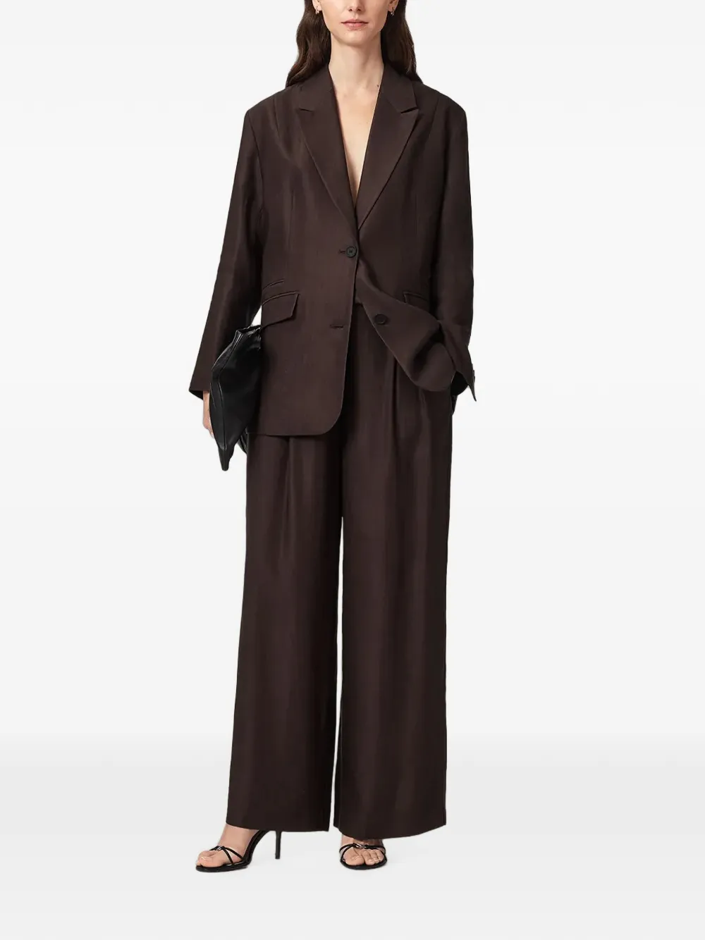 AllSaints Plooibroek Bruin