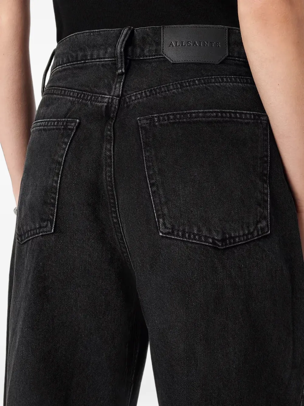 AllSaints Aki mid-rise jeans Zwart
