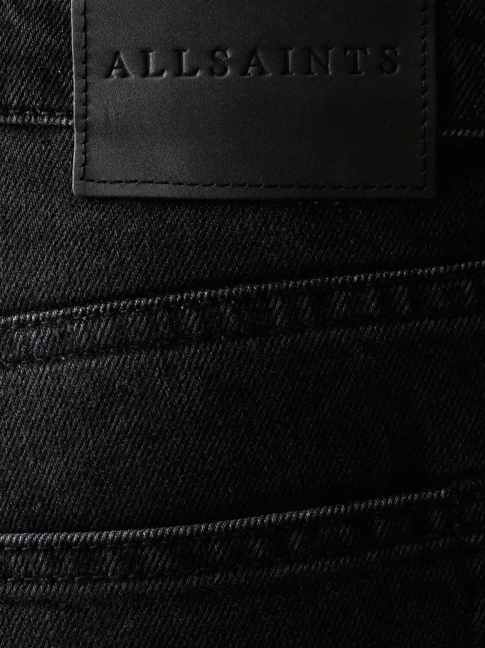 AllSaints straight-leg jeans Zwart