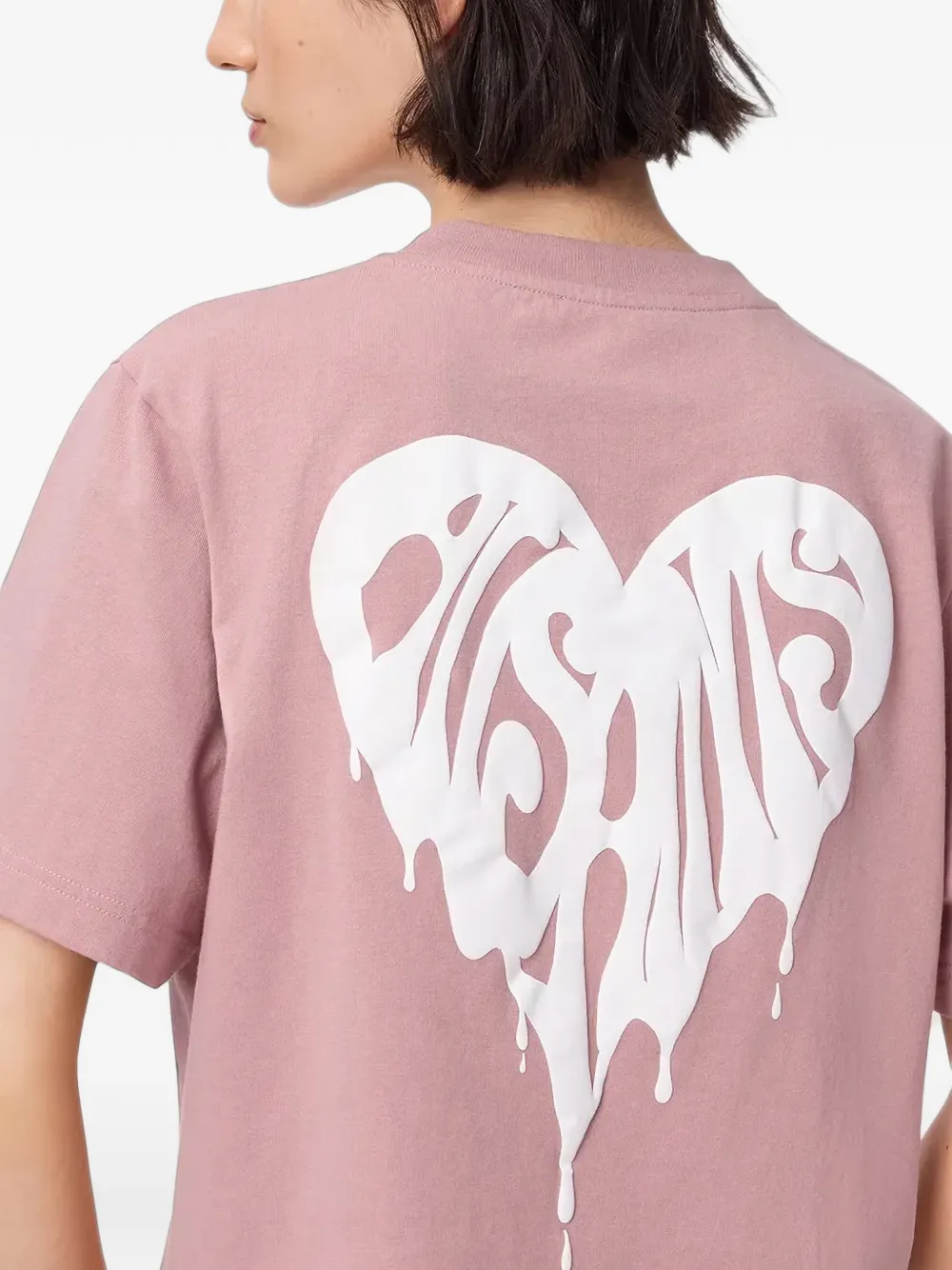 AllSaints Trip T-shirt met hartprint Roze