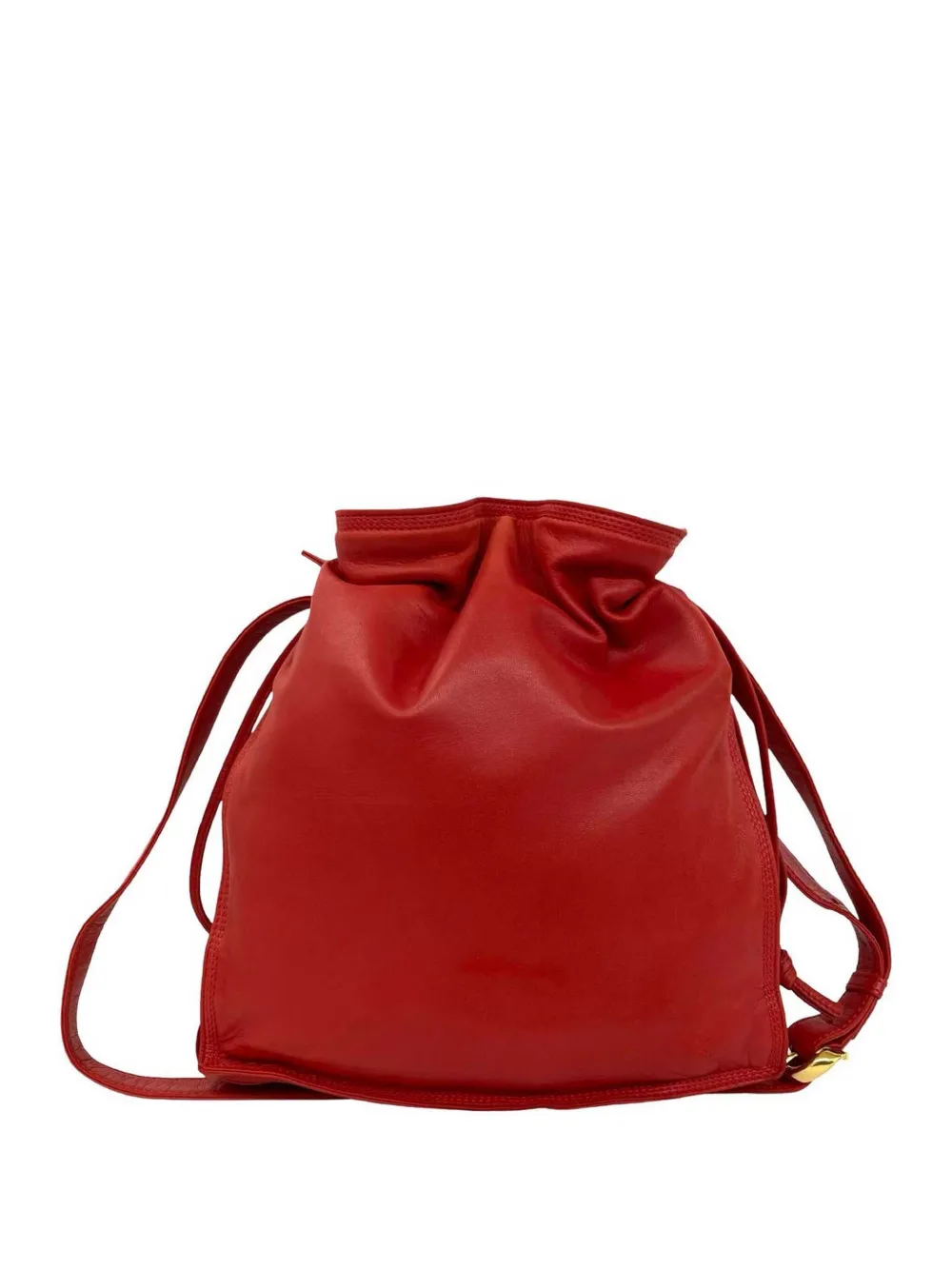 Loewe Pre-Owned 2015-2026 Embossed Leather Flamenco Tassel crossbody bag - Rosso