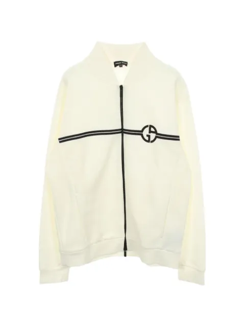 Giorgio Armani Pre-Owned 2010s logo embroidered track jacket