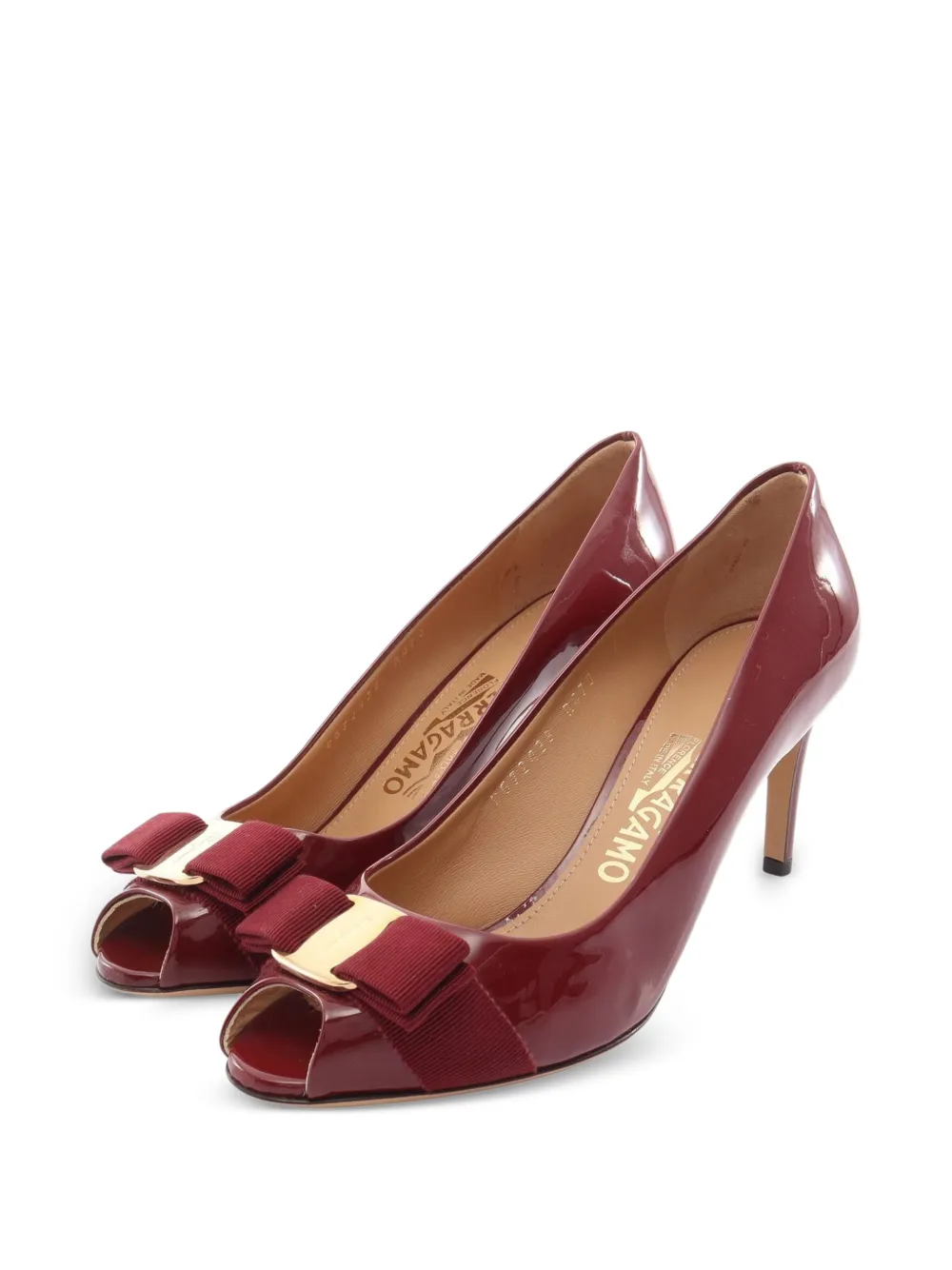 Ferragamo Pre-Owned escarpins Vara à nœud (années 2010) - Rouge Ferragamo Pre-Owned escarpins Vara à nœud (années 2010) - Rouge