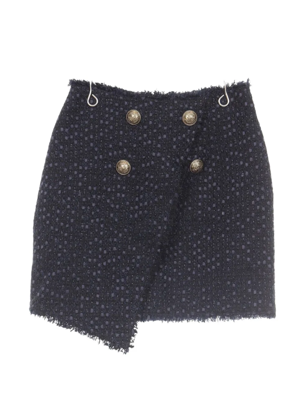 Balmain Pre-Owned 2010s double-breasted mini skirt - Blu