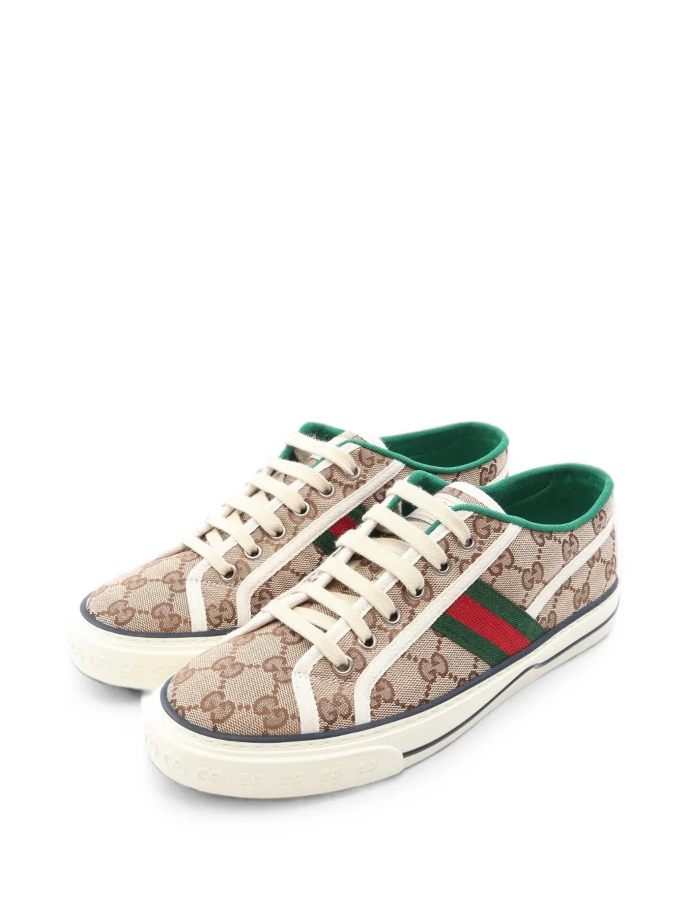 Gucci Pre-Owned Tennis 1977 Sneakers aus GG-Canvas - Nude