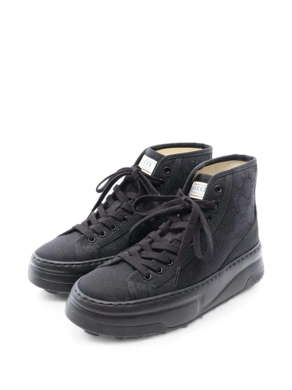 Gucci Pre-Owned 2020s Tennis 1977 Sneakers aus GG Canvas - Schwarz