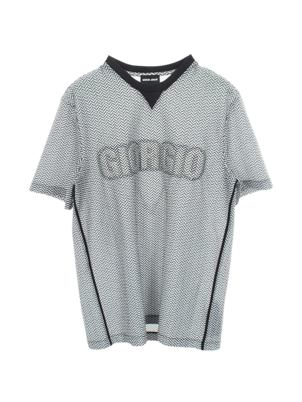Giorgio Armani Pre-Owned t-shirt à logo géométrique (années 2010) - Blanc