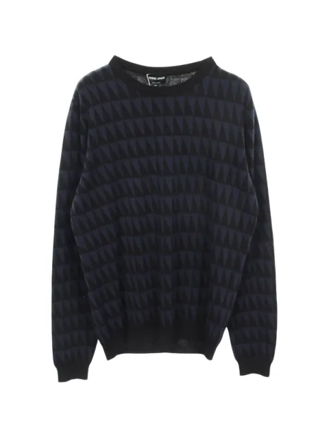Giorgio Armani Pre-Owned jersey con motivo geométrico 2020
