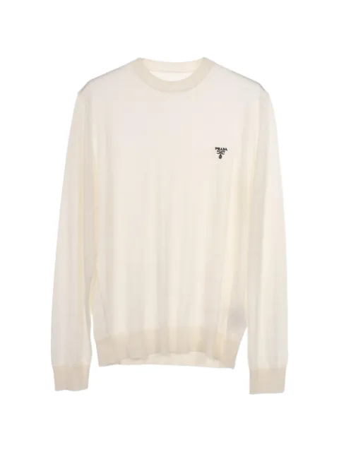 Prada Pre-Owned 2010s logo-embroidered sweater