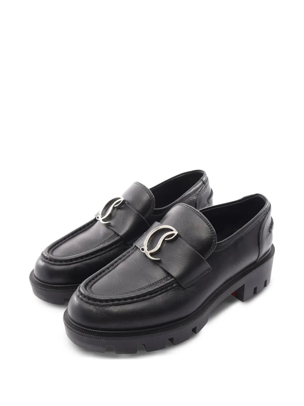 Christian Louboutin Pre-Owned 2010s CL Mock Loafer - Schwarz