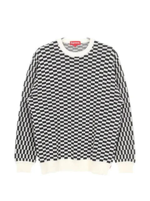 Supreme 2010s checkerboard logo sweater