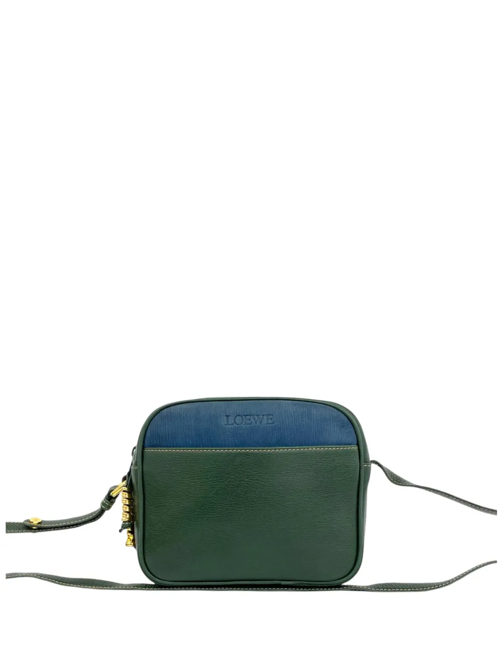 Loewe Pre-Owned 1990-2000 Leather Velazquez Twist crossbody bag - Verde