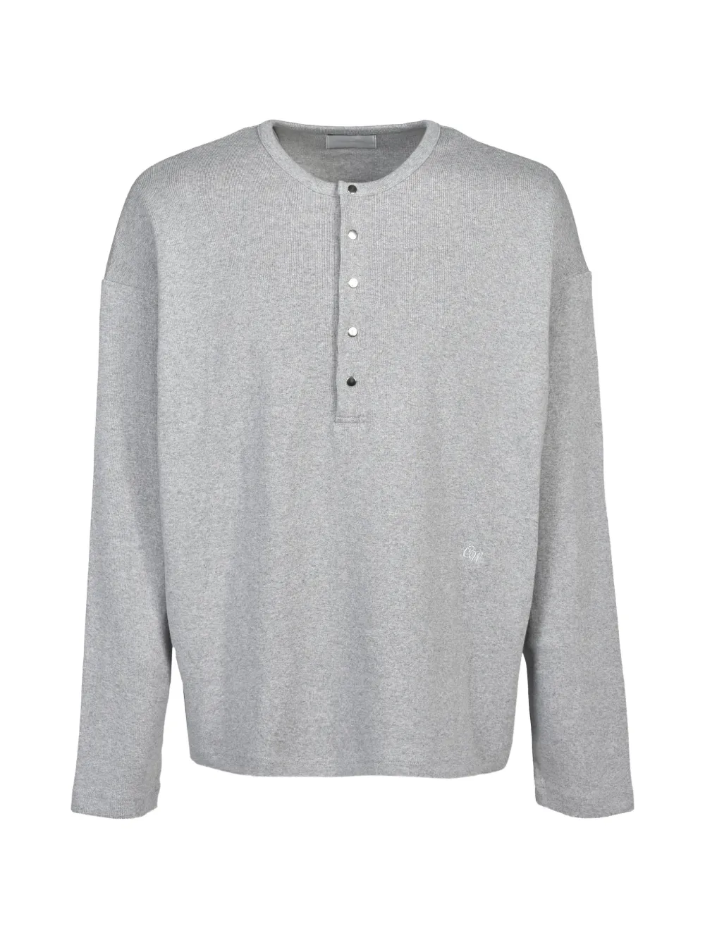 CEDARWOOD ribbed-knit henley T-shirt