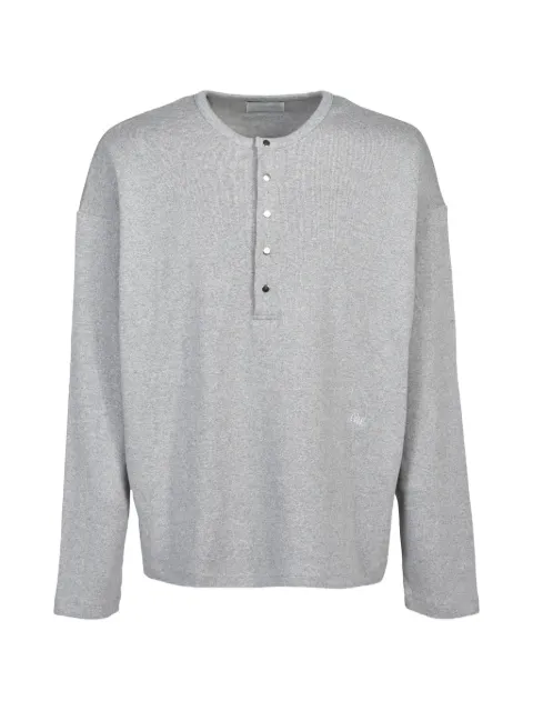 CEDARWOOD ribbed-knit henley T-shirt