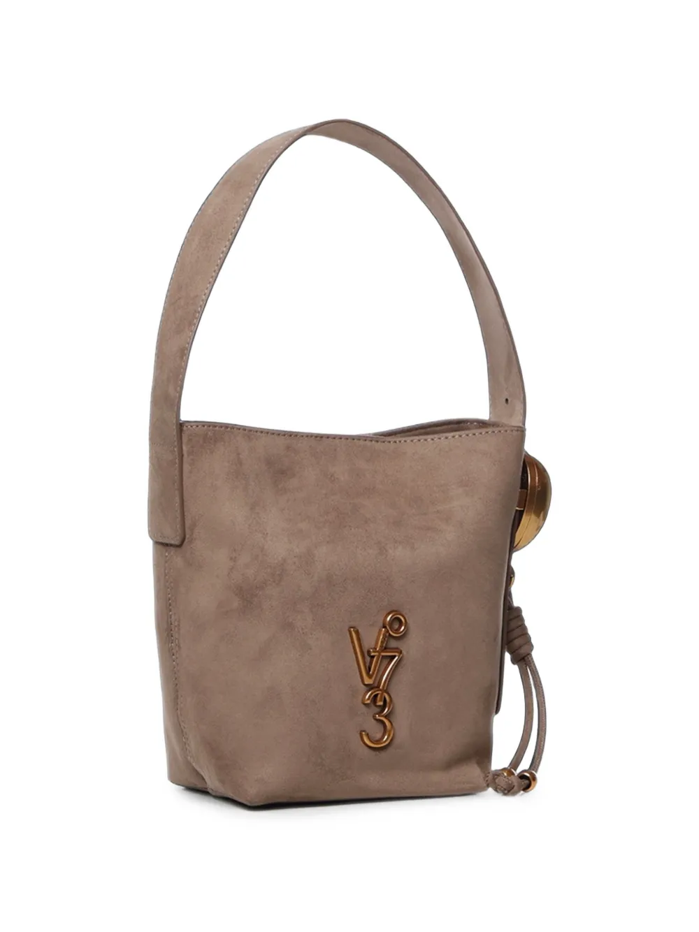 V°73 Heuptas met logoplakkaat Beige