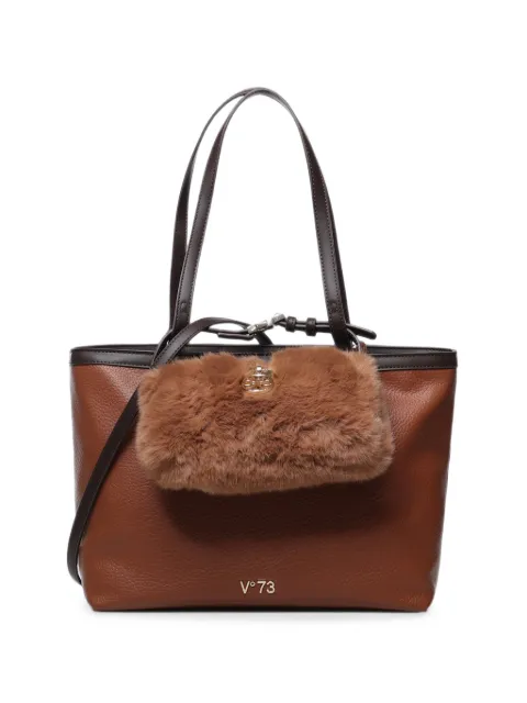 V°73 faux-fur pouch shoulder bag