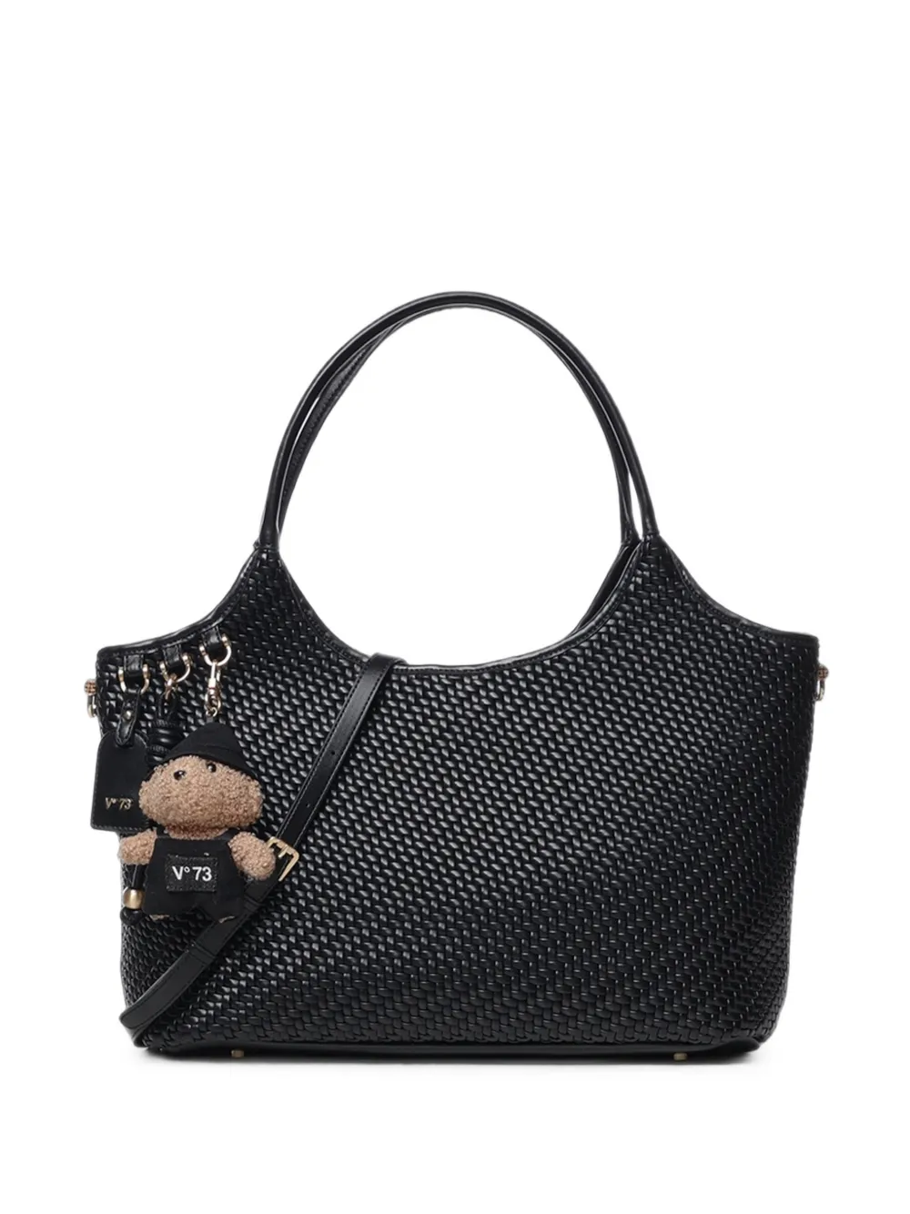 V°73 woven-effect shoulder bag