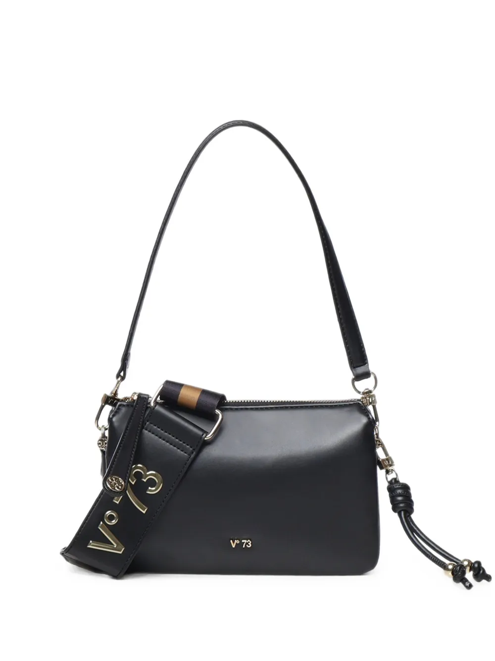 V°73 Zircon logo-plaque knotted shoulder bag · OS