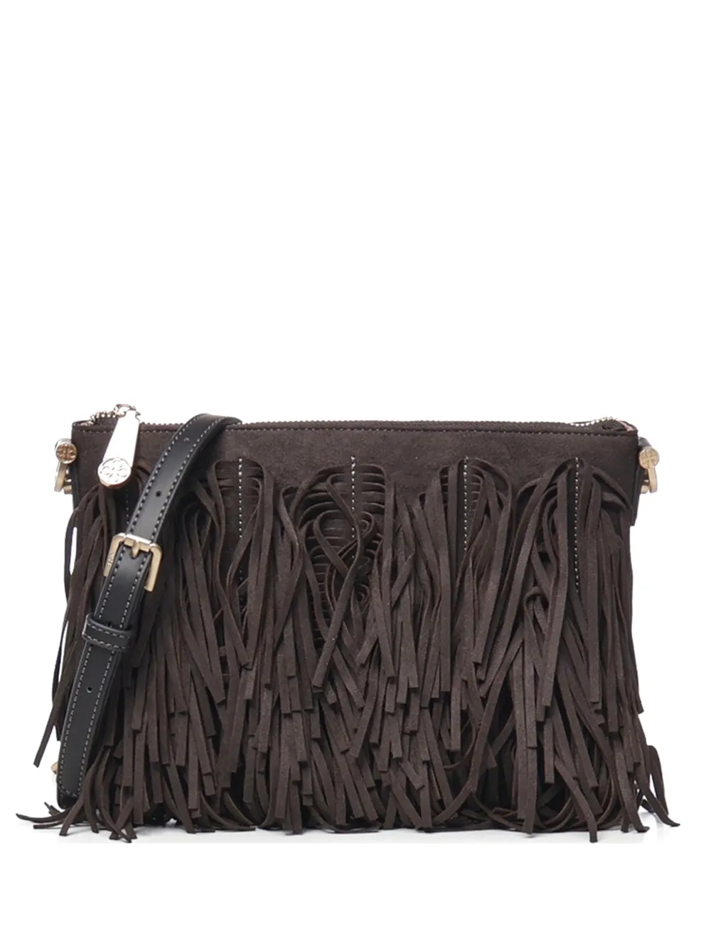 V°73 Opale fringe-embellished shoulder bag - Marrone