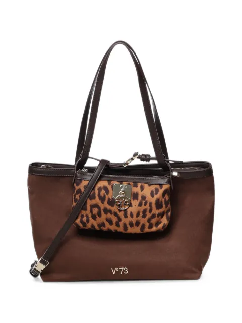 V°73 leopard-print pouch tote bag
