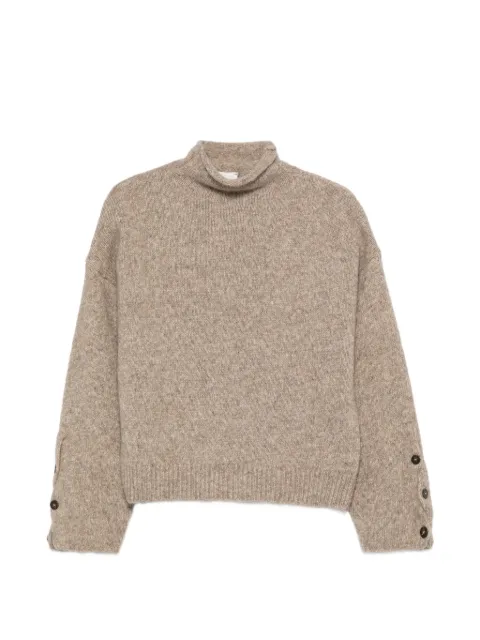 Alysi sweater med rullekrave og knapper