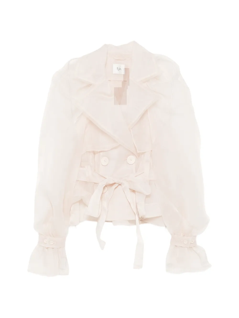 Aje Renew Double-breasted Jacket In Neutral