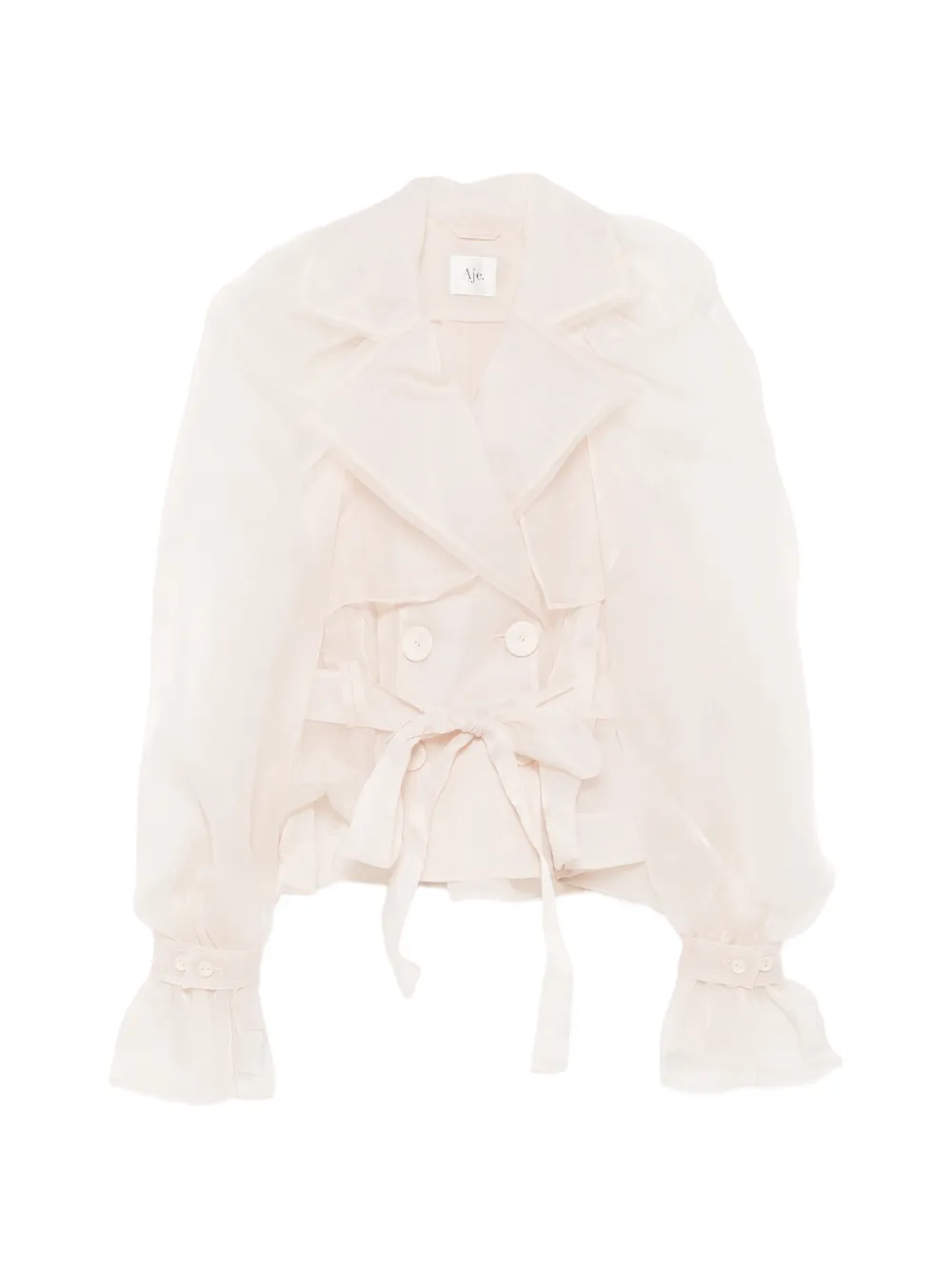 Aje Renew jack met dubbele rij knopen Beige