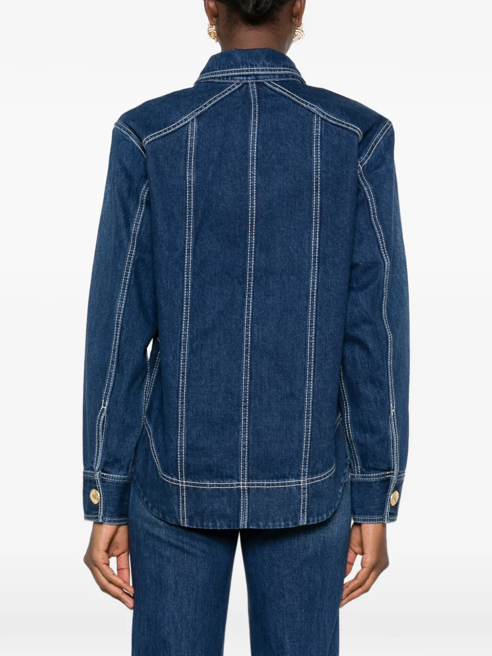 Aje Rylee denim shirtjack Blauw