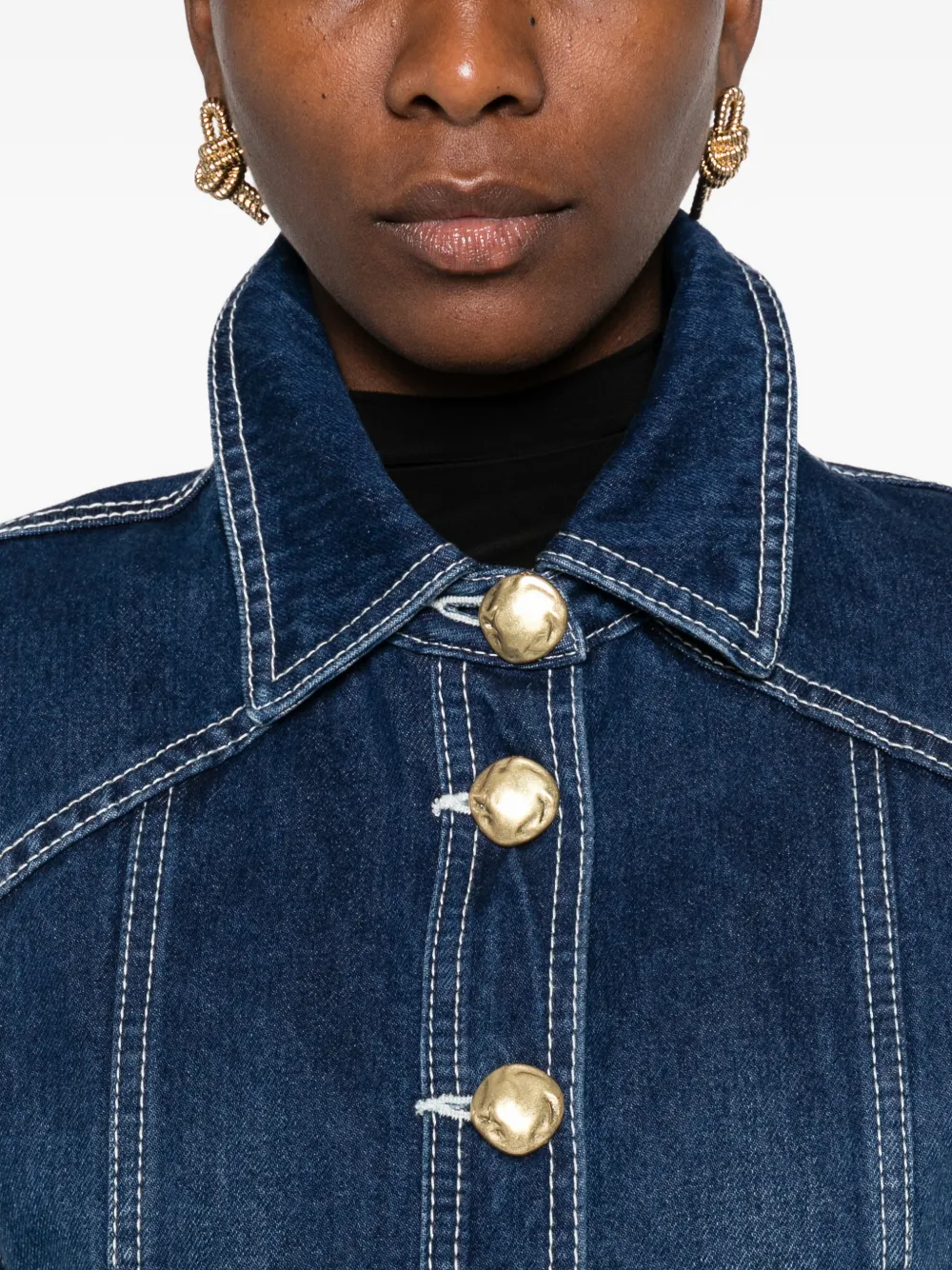Aje Rylee denim shirtjack Blauw