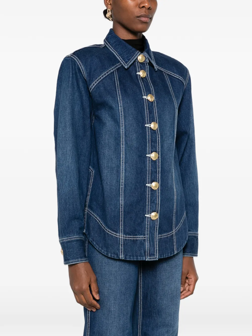 Aje Rylee denim shirtjack Blauw