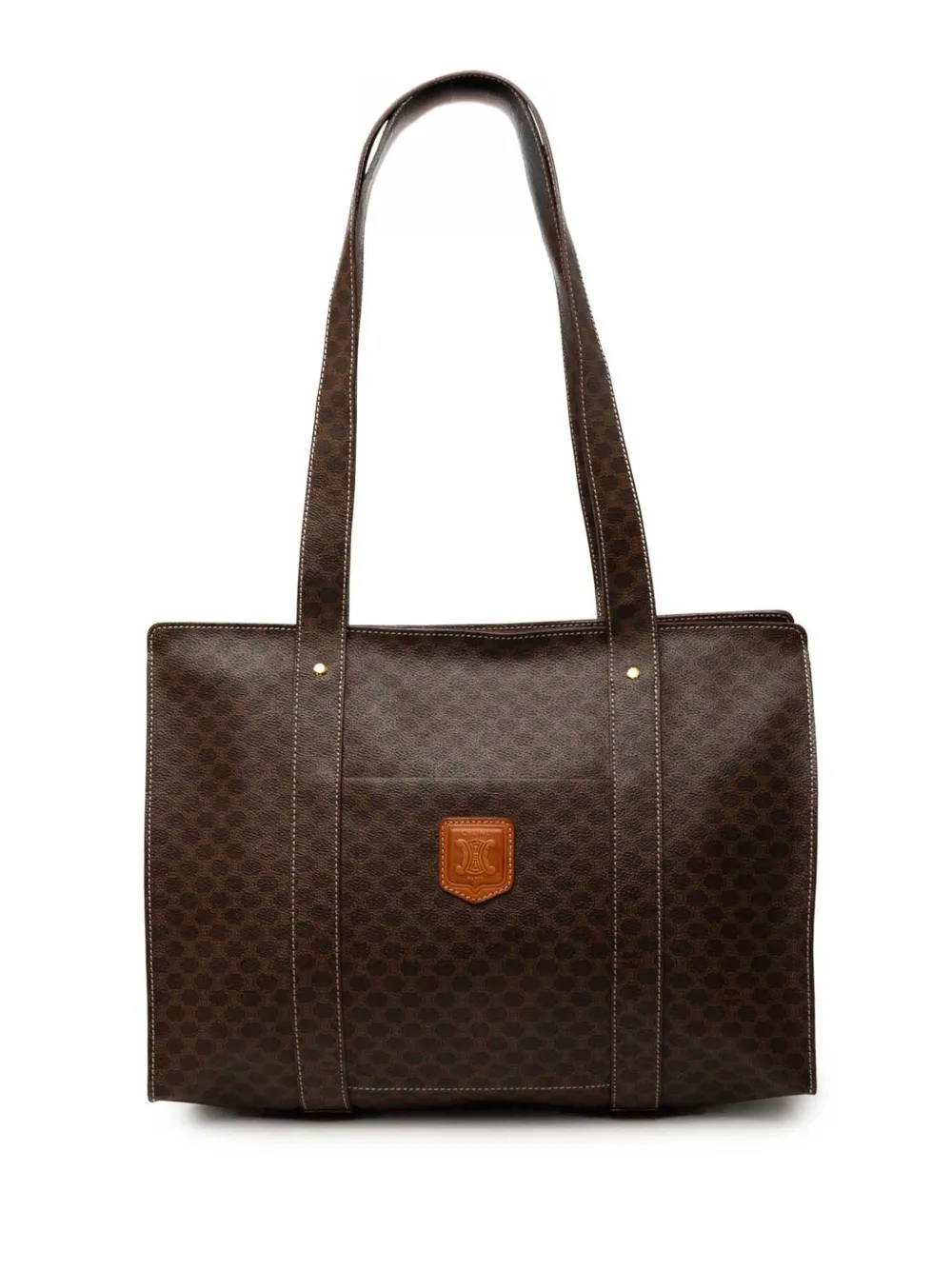 Celine Pre-Owned 1994 Macadam Coated Canvas tote bag - Marrone
