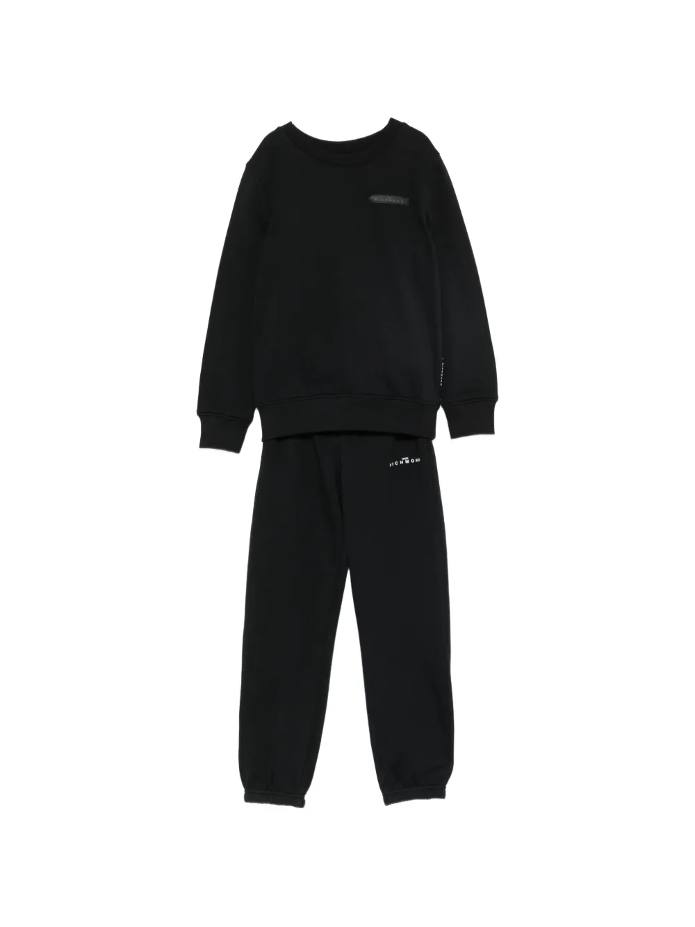 John Richmond Junior logo-plaque tracksuit - Nero