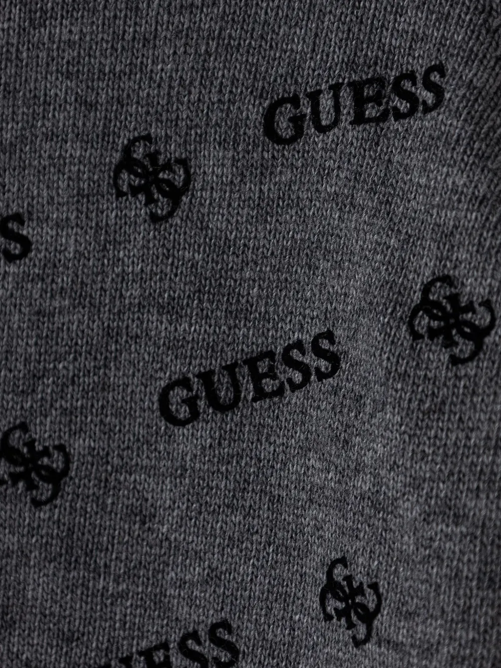 guess kids logo-print knitted sweater Grijs