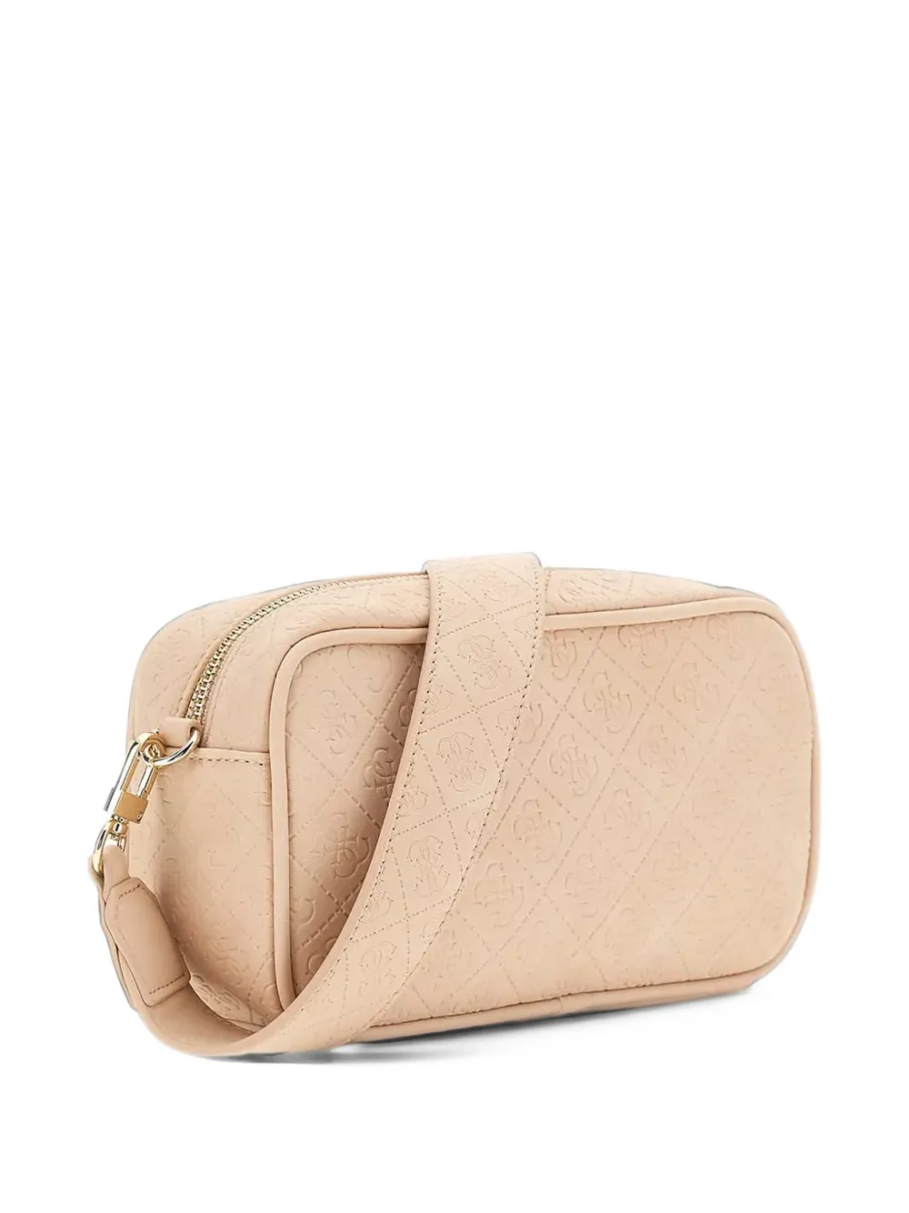 guess kids logo-embossed quilted camera bag - Rosa