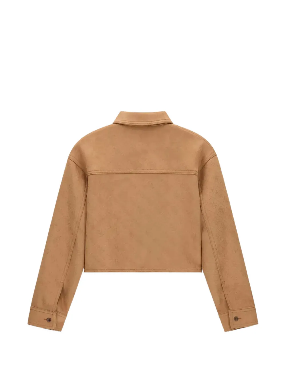 guess kids logo-embossed cropped shirt Bruin