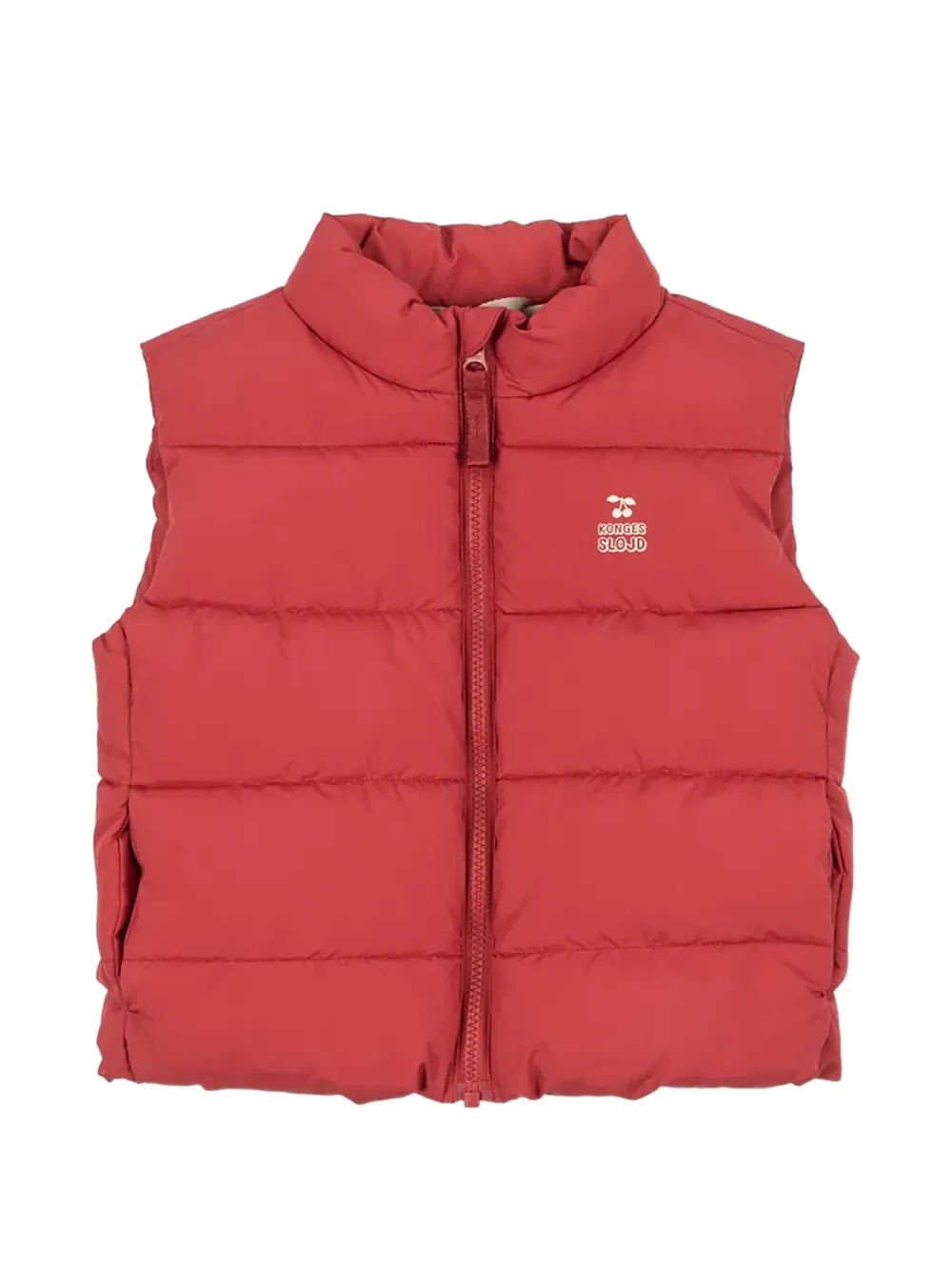Konges Sløjd gilet matelassé Alpi à logo imprimé - Rouge Konges Sløjd gilet matelassé Alpi à logo imprimé - Rouge