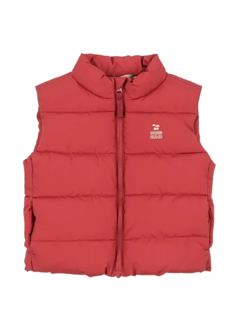 Konges Sløjd Alpi quilted logo-print gilet