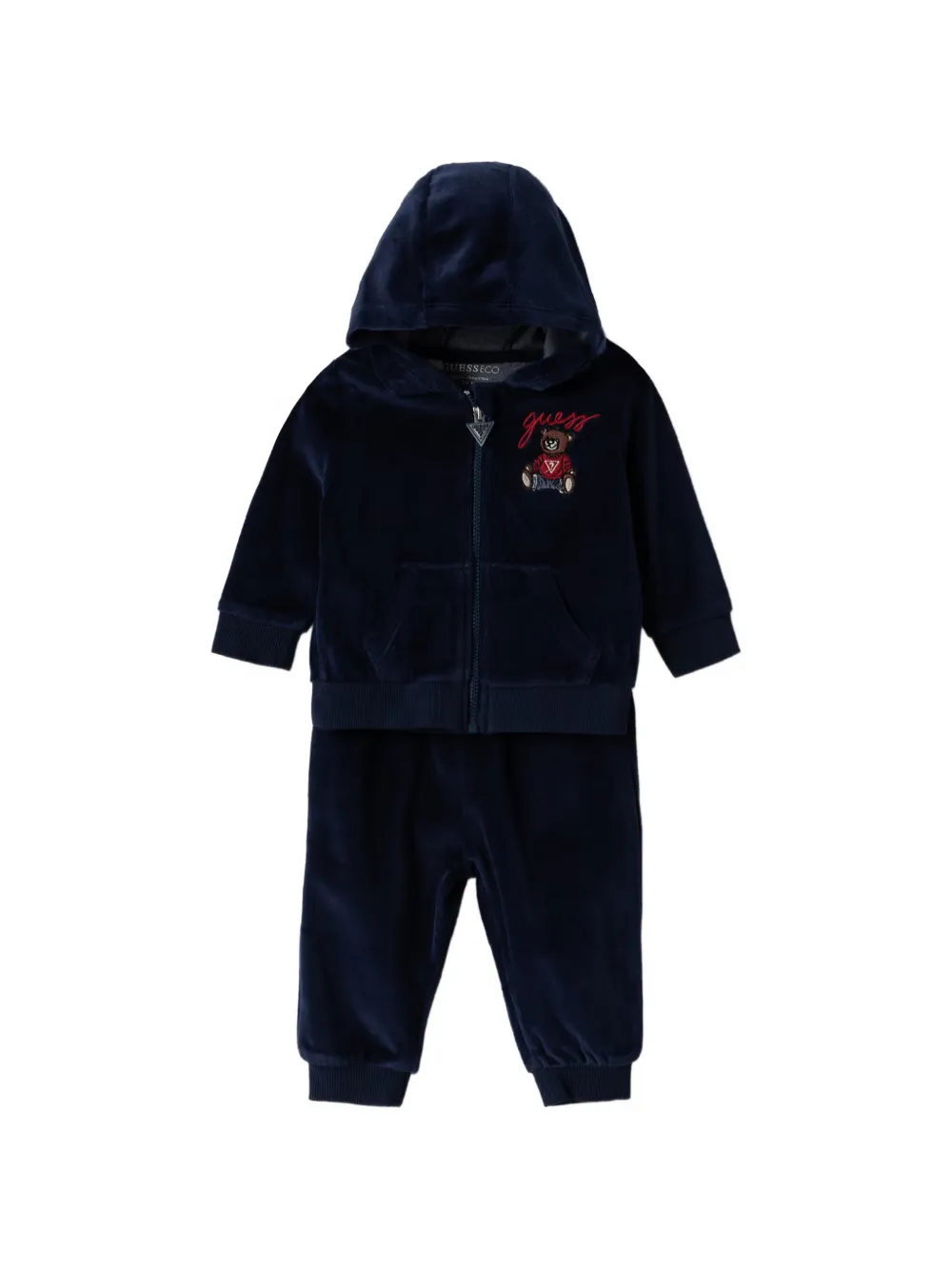 guess kids bear-embroidered tracksuit set (set of two) - Blu