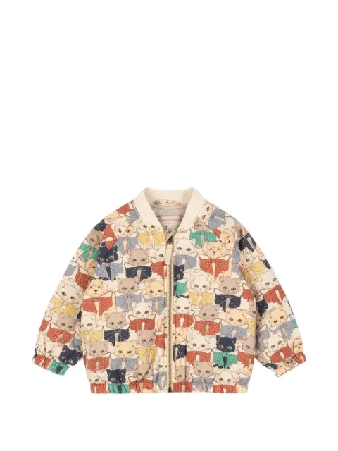 Konges Sløjd Juno cat-print quilted jacket