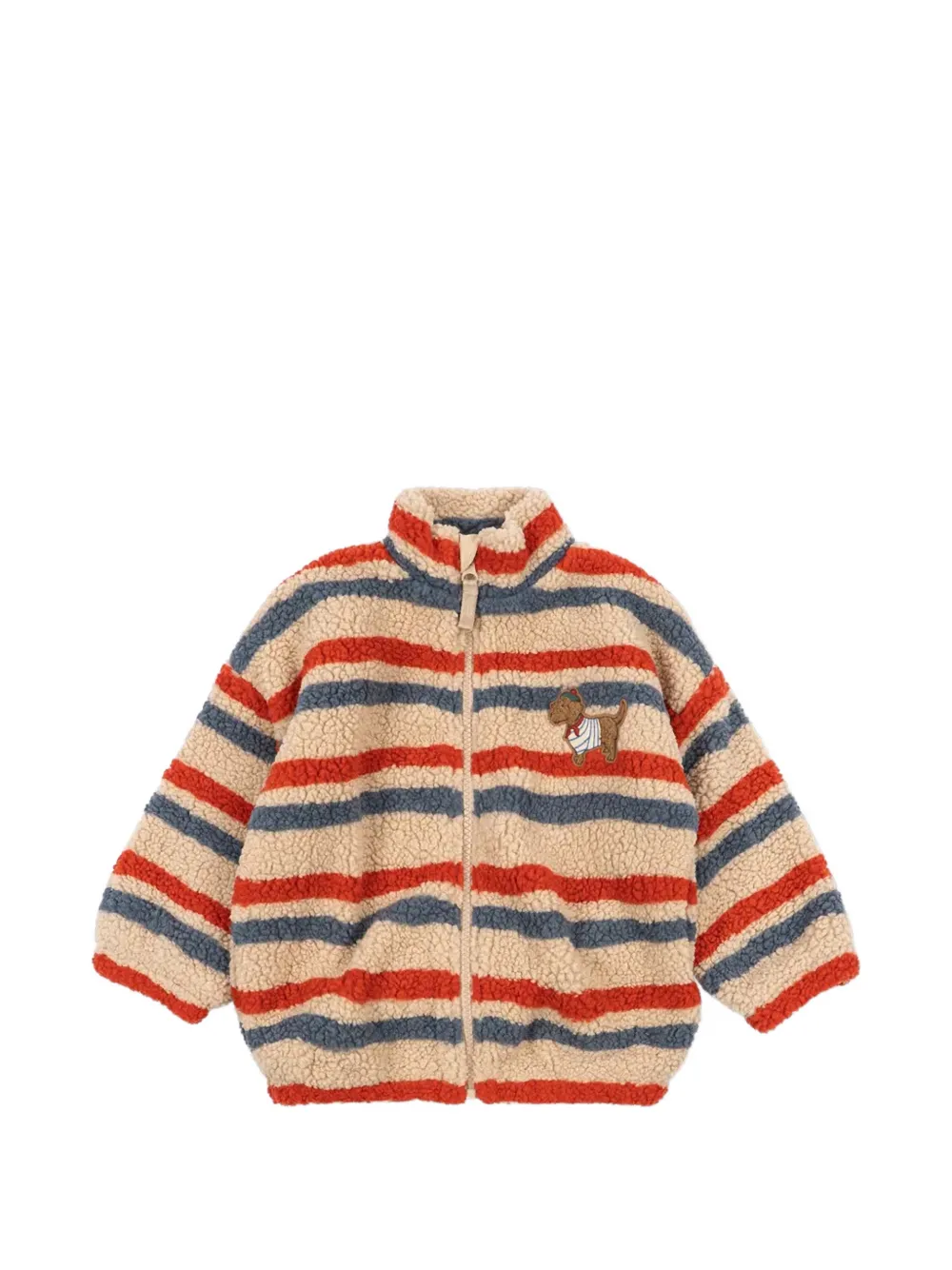 Konges Sløjd Jody striped fleece jacket - Arancione