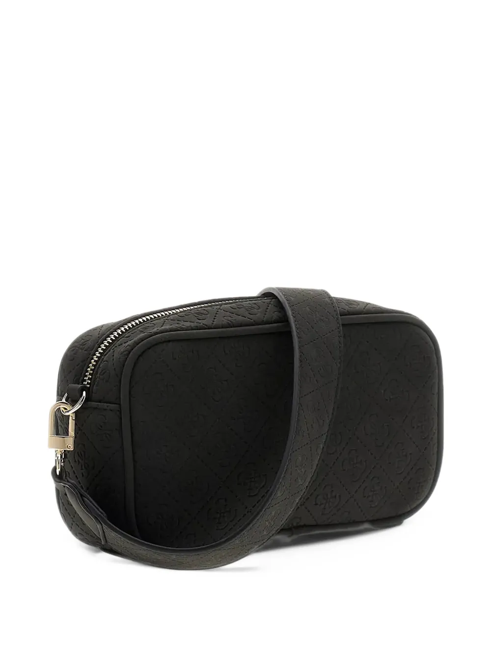 guess kids logo-embossed camera bag Zwart