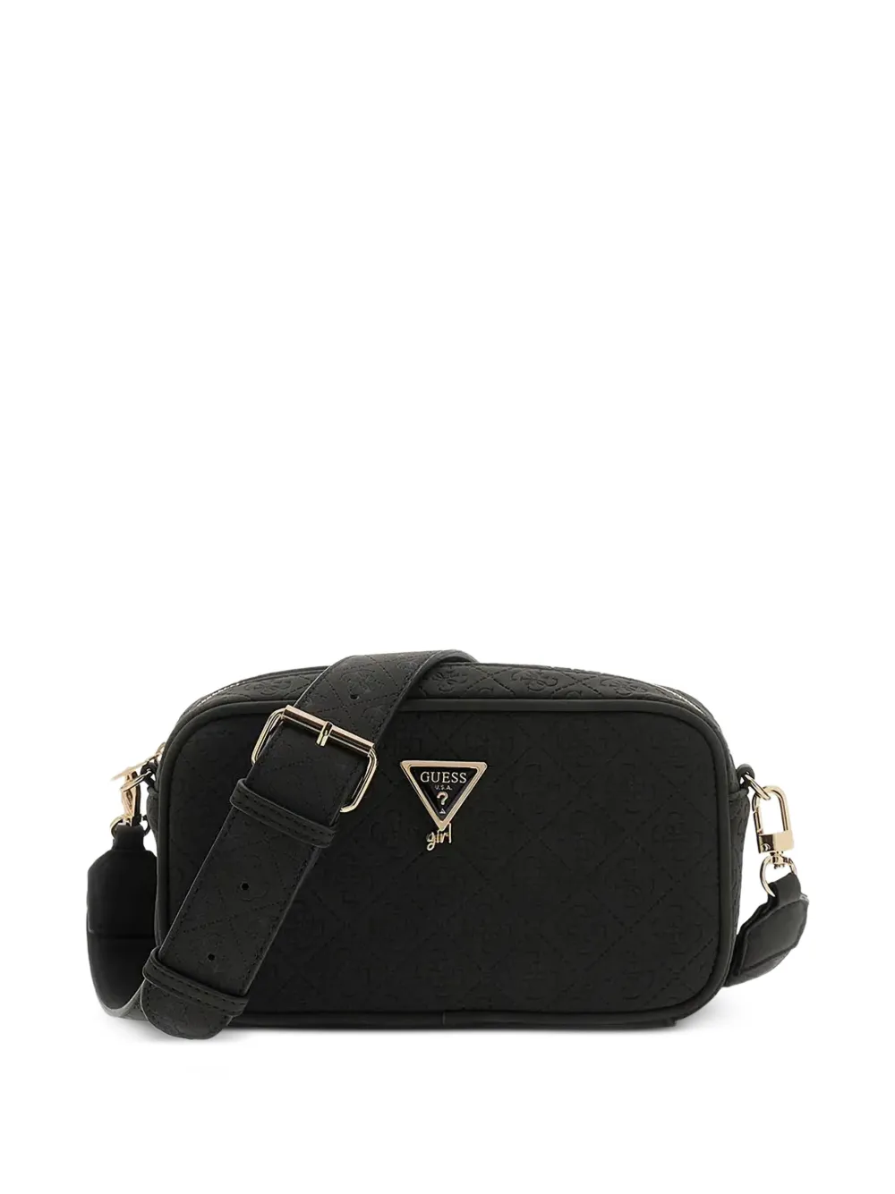 Guess kids logo-embossed camera bag Zwart