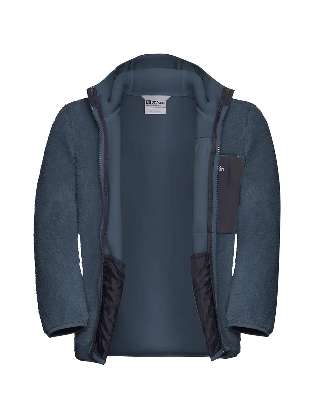 JACK WOLFSKIN Ice Curl hooded fleece hoodie Blauw